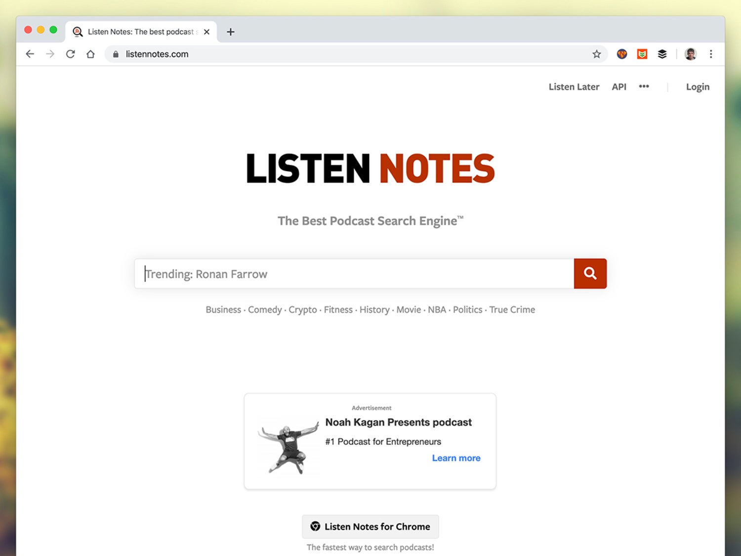 Escucha la interfaz de Notes en una computadora macOS.