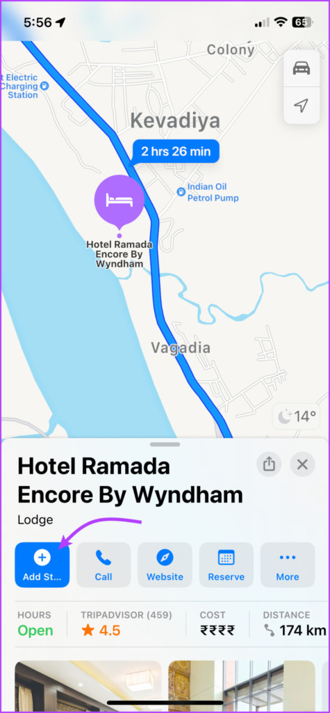 Agregar paradas a pines existentes en Apple Maps