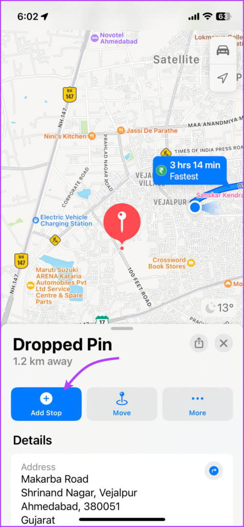 Coloque un pin para agregar múltiples paradas a Apple Maps