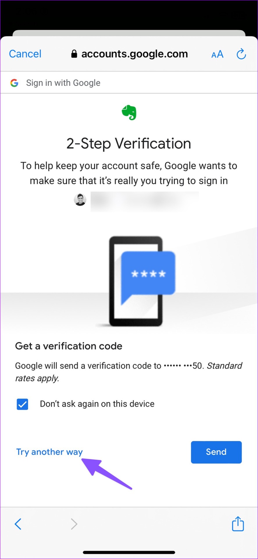 Prueba la forma alternativa en Google
