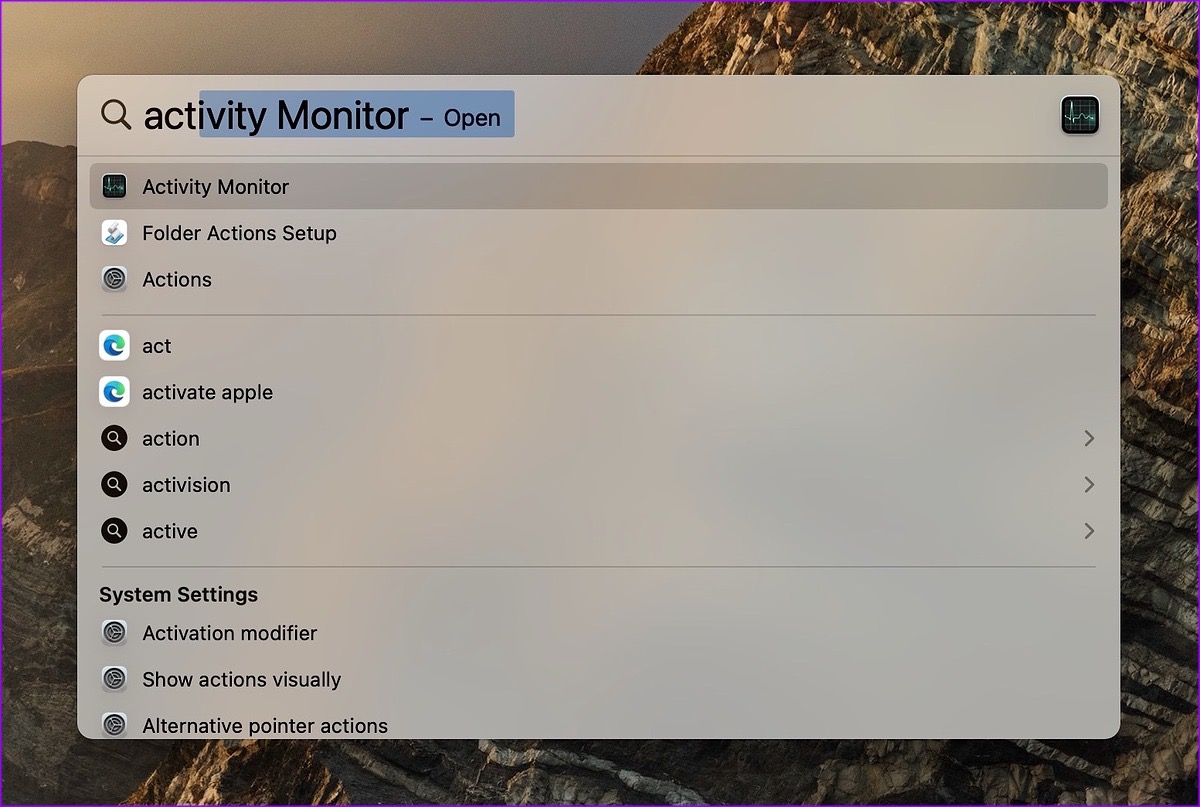Abrir monitor de actividad