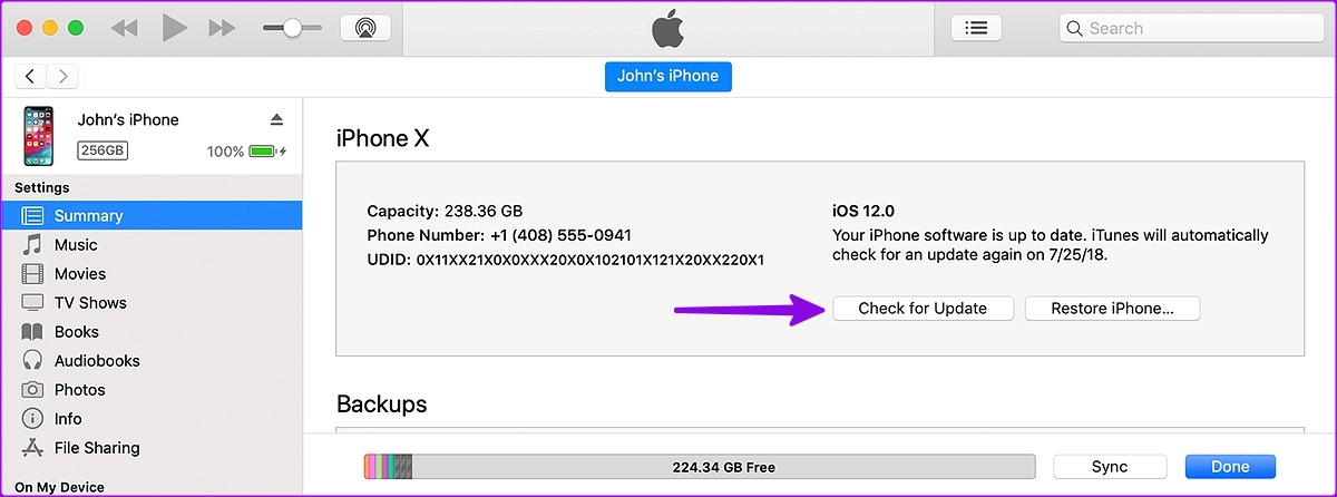 Buscar actualizaciones en IP