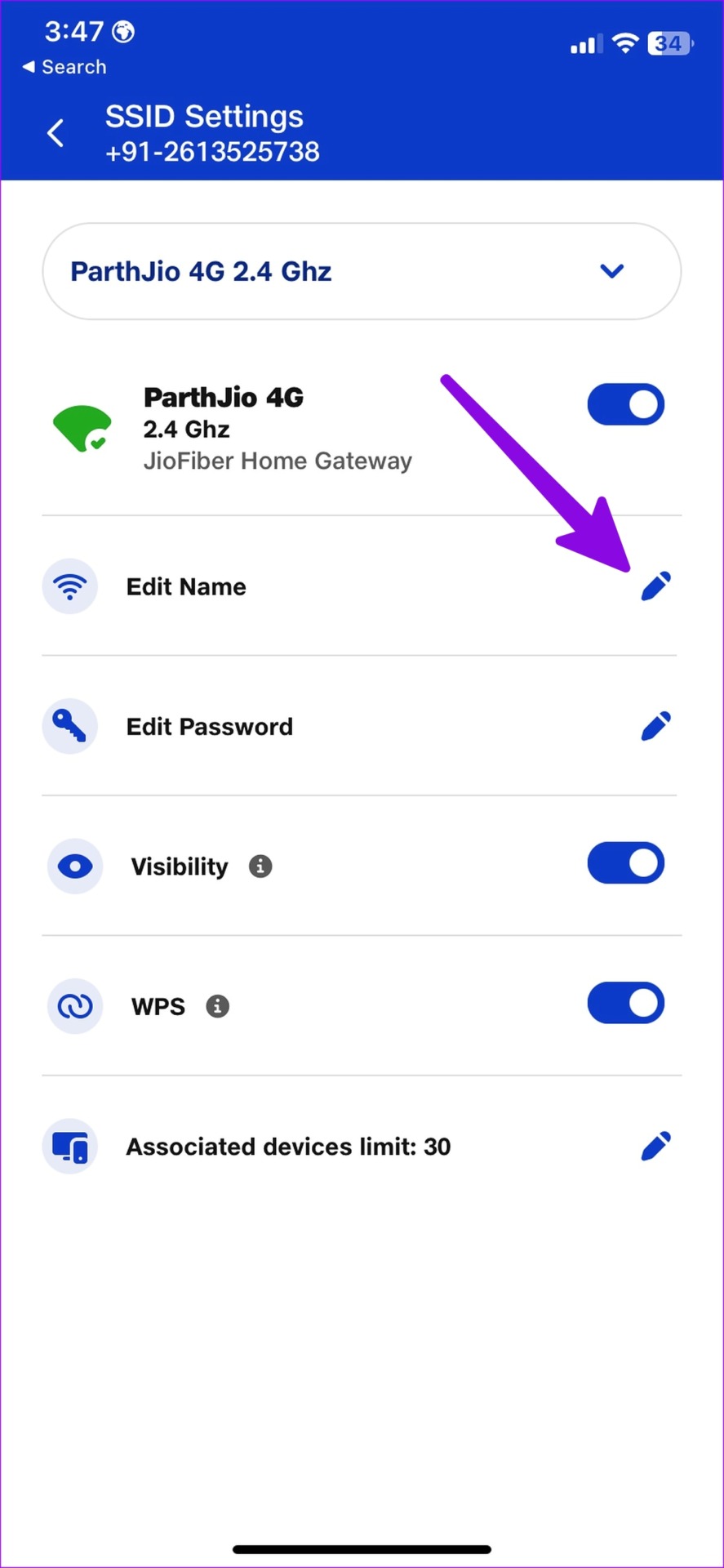 Cambiar el nombre de la red wifi