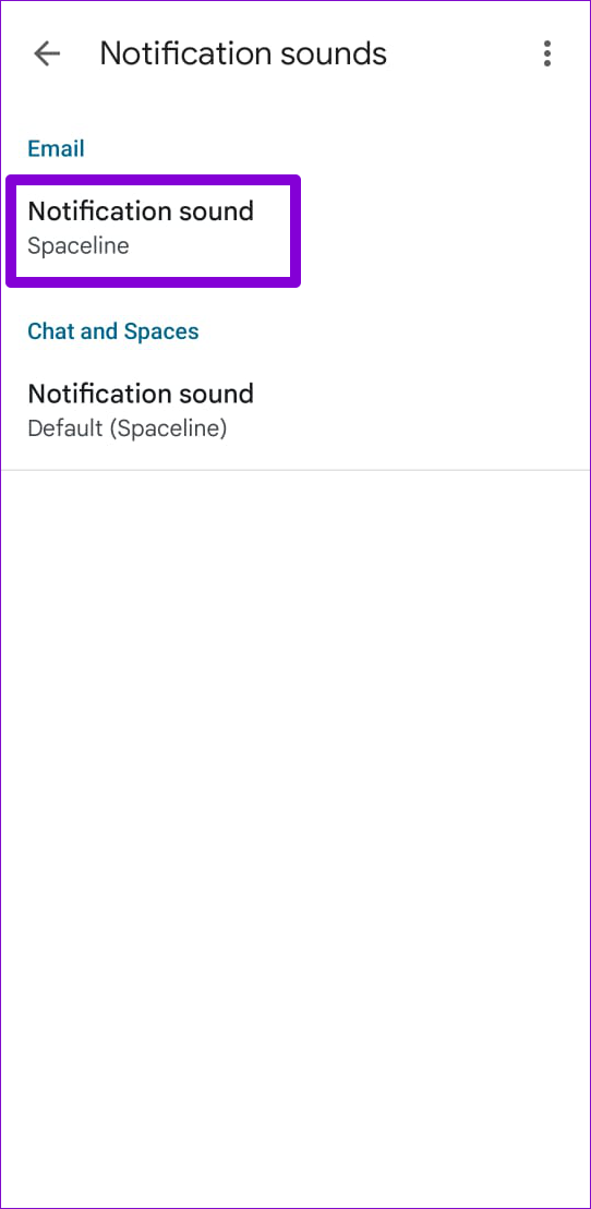 Configuración de notificaciones de correo electrónico de Gmail en Android