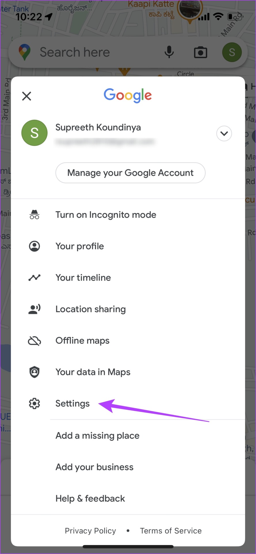 Configuración de mapas de Google
