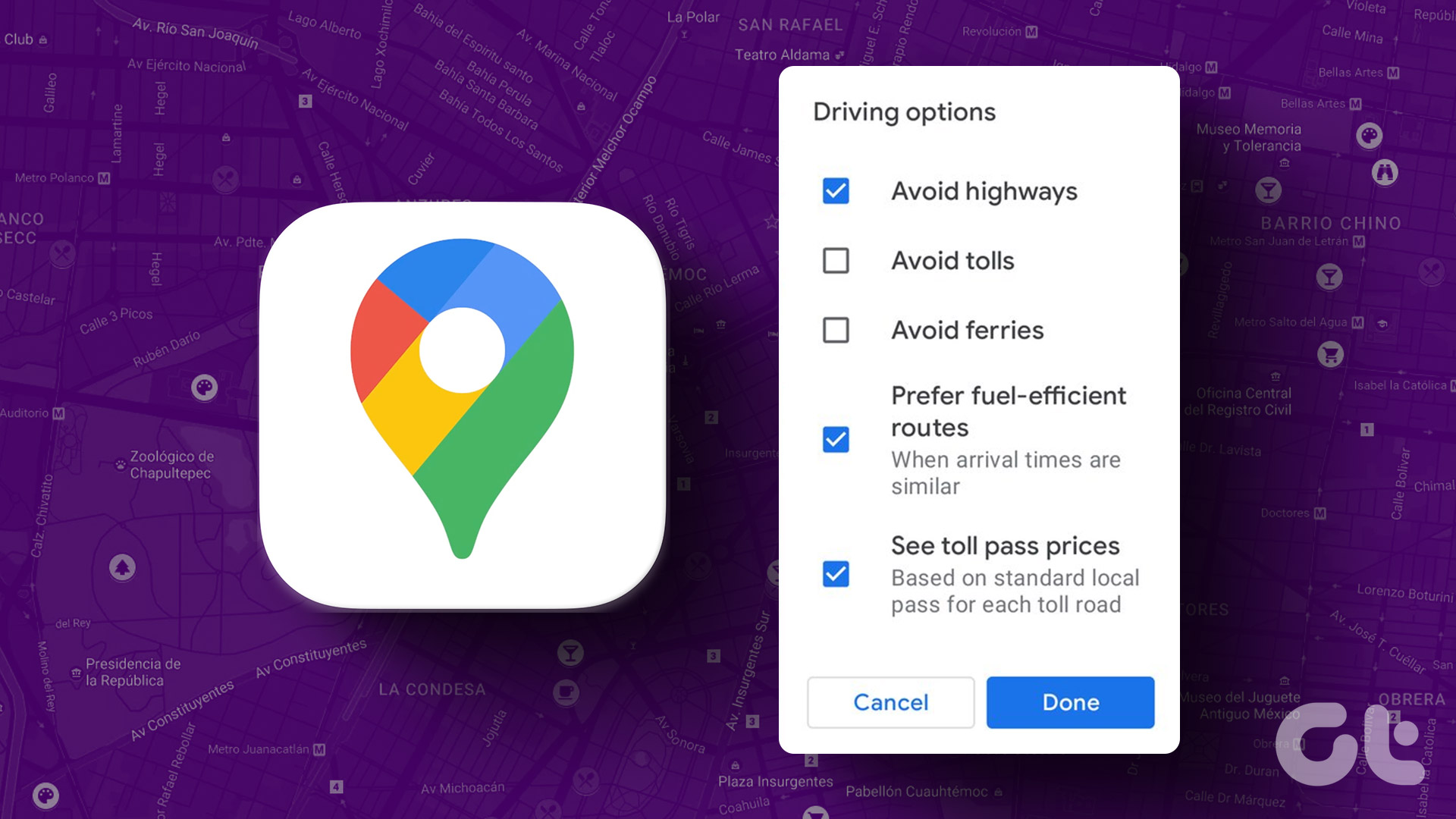 Cómo evitar las autopistas en Google Maps