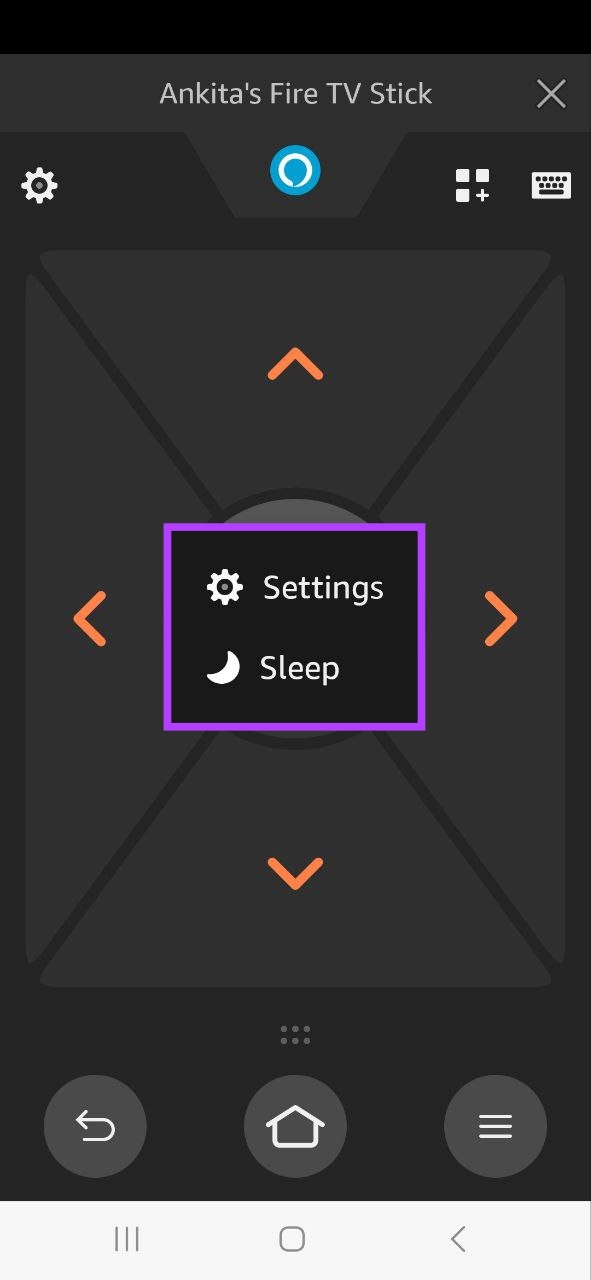Abra Configuración o ponga el Fire TV Stick en modo de suspensión