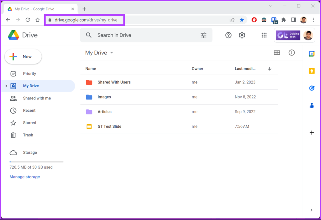 Abre Google Drive en tu PC