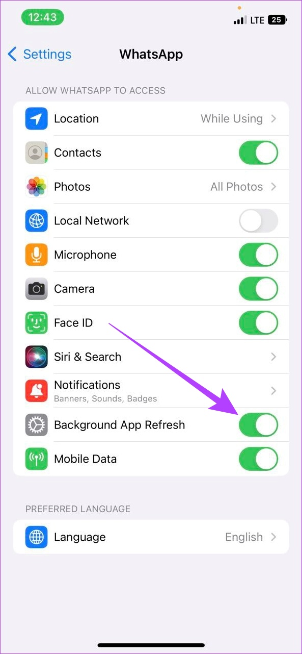 Activar la actualización de la aplicación en segundo plano