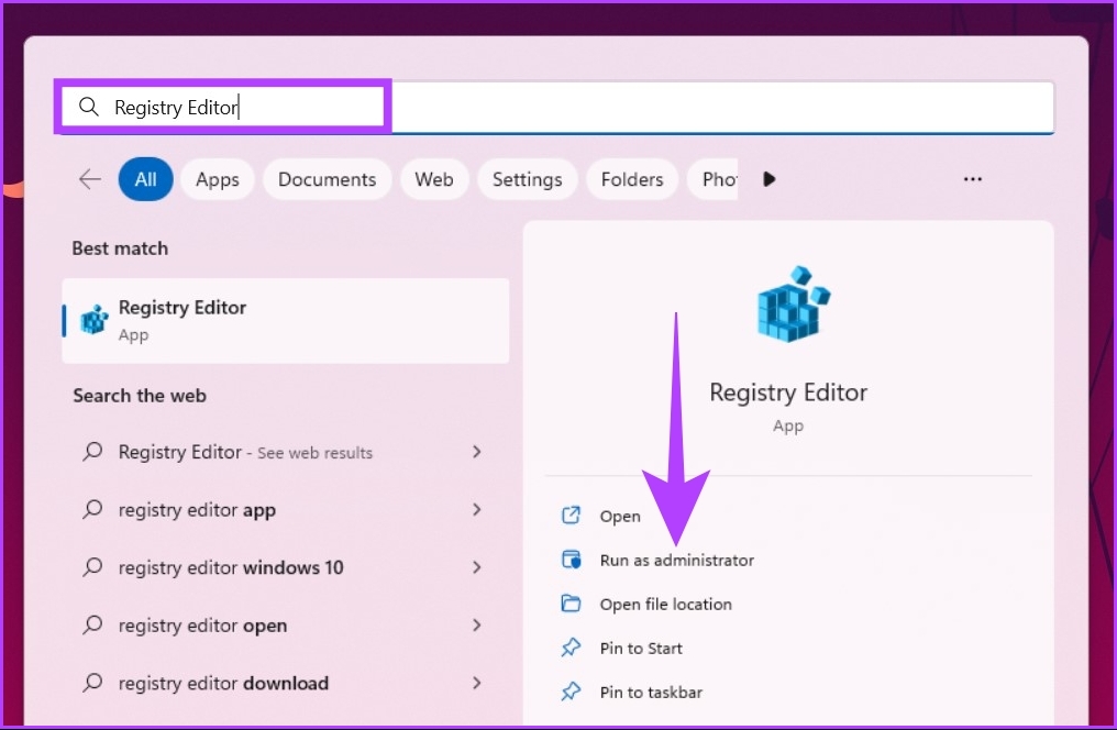 Escriba el Editor del Registro