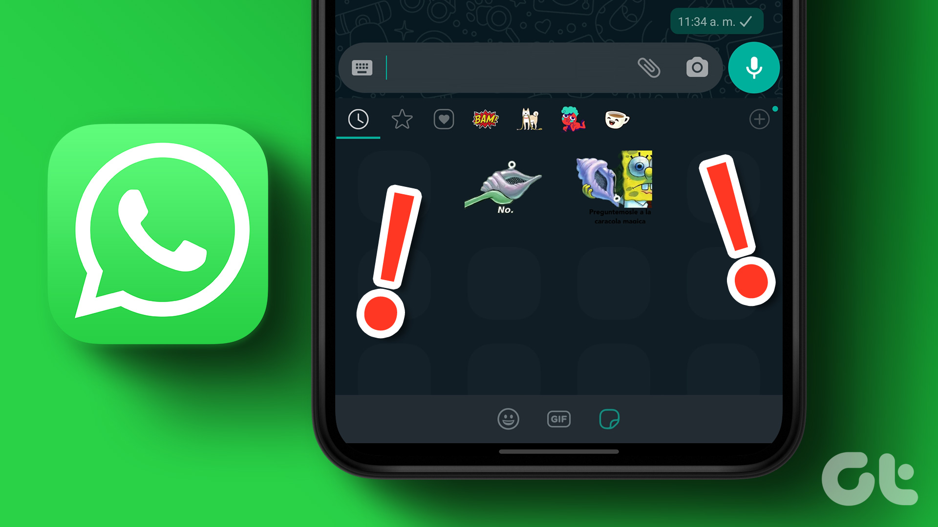 Cómo arreglar las pegatinas personalizadas que no se muestran en WhatsApp