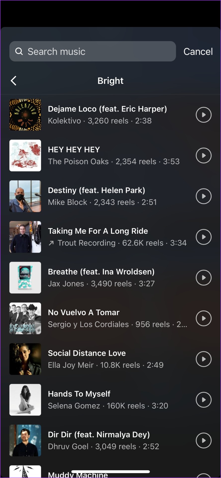 Música de Instagram
