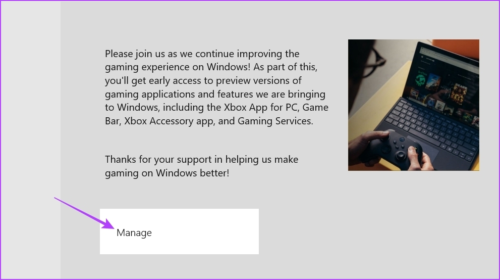 Administrar opciones en Xbox Insider Hub