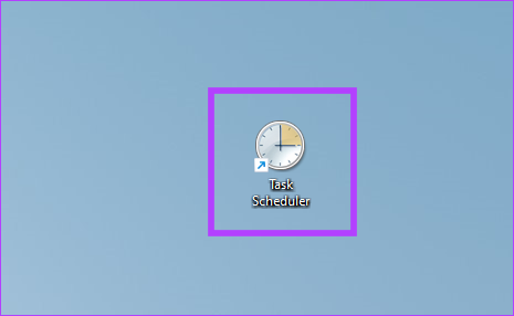 add a Task Scheduler shortcut