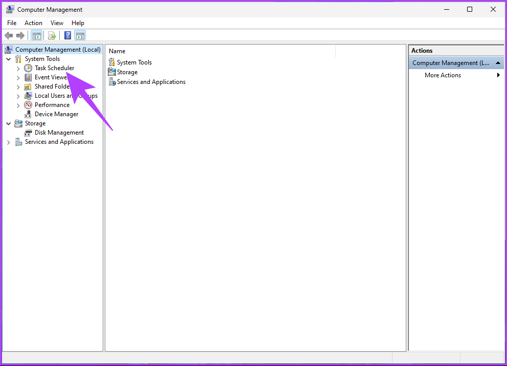 Go to Task Scheduler