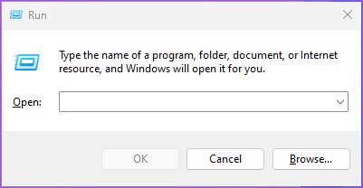 Press the 'Windows key + R'