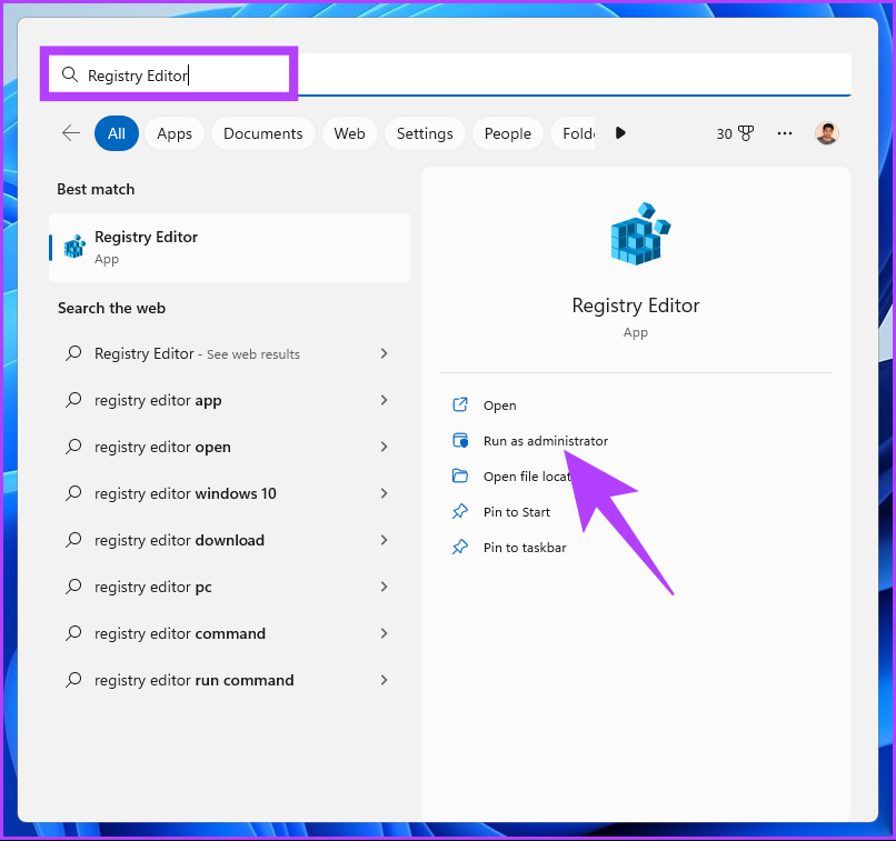 type Registry Editor