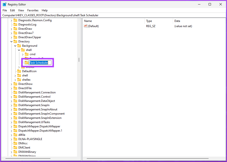 Type Task Scheduler