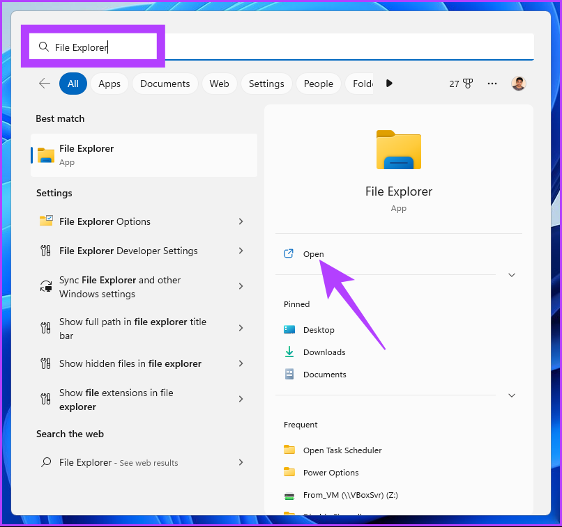 type File Explorer