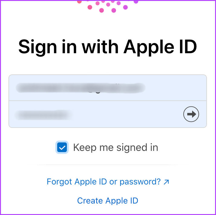 Inicie sesión en iCloud con su ID de Apple