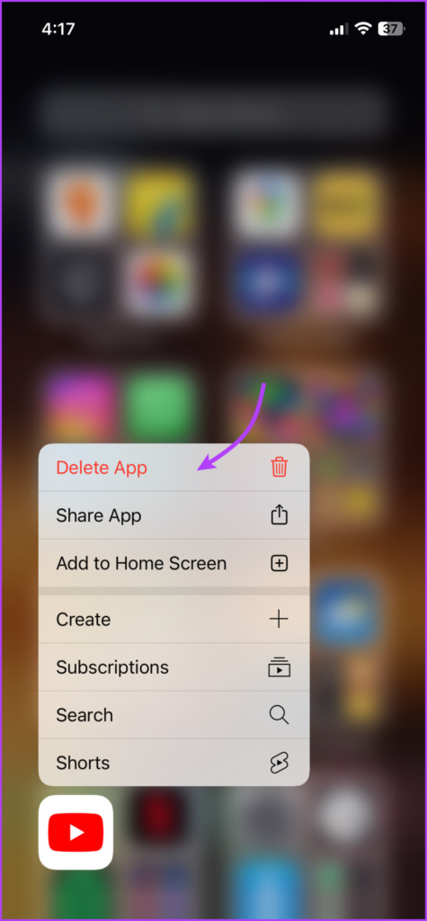 Eliminar la aplicación en iPhone