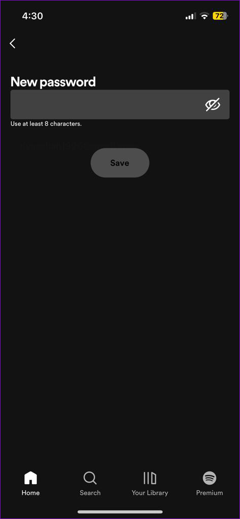 Restablece tu contraseña de Spotify