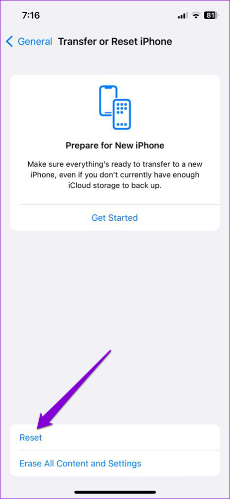 Restablecer el iPhone