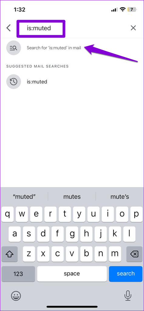 Encuentra conversaciones silenciadas en la aplicación Gmail