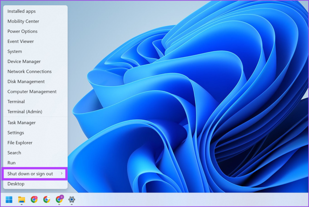 Salir de Windows
