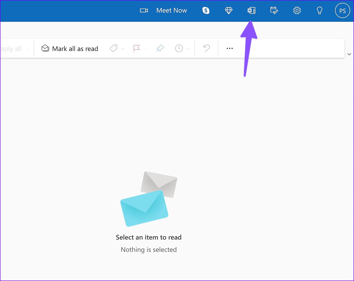 Abra la fuente de OneNote en Outlook