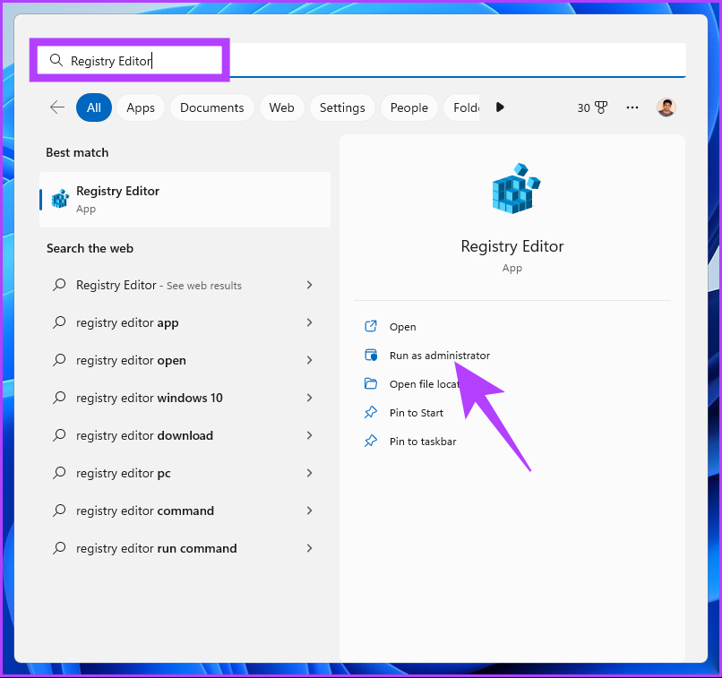 type Registry Editor