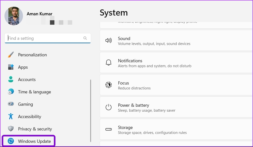 _Actualización de Windows en la aplicación Configuración