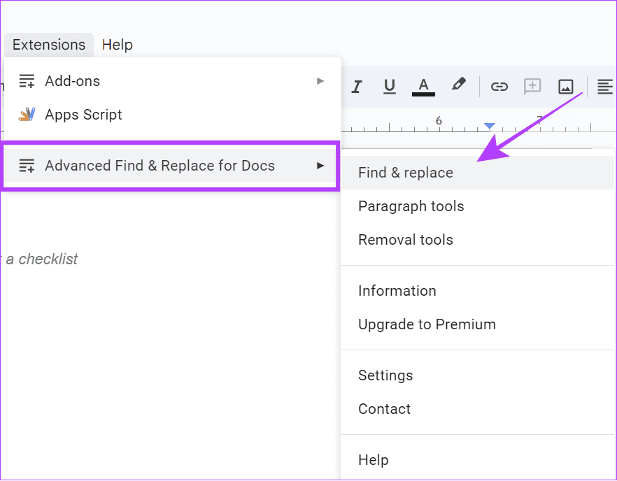 choose the extension and click find and replace
