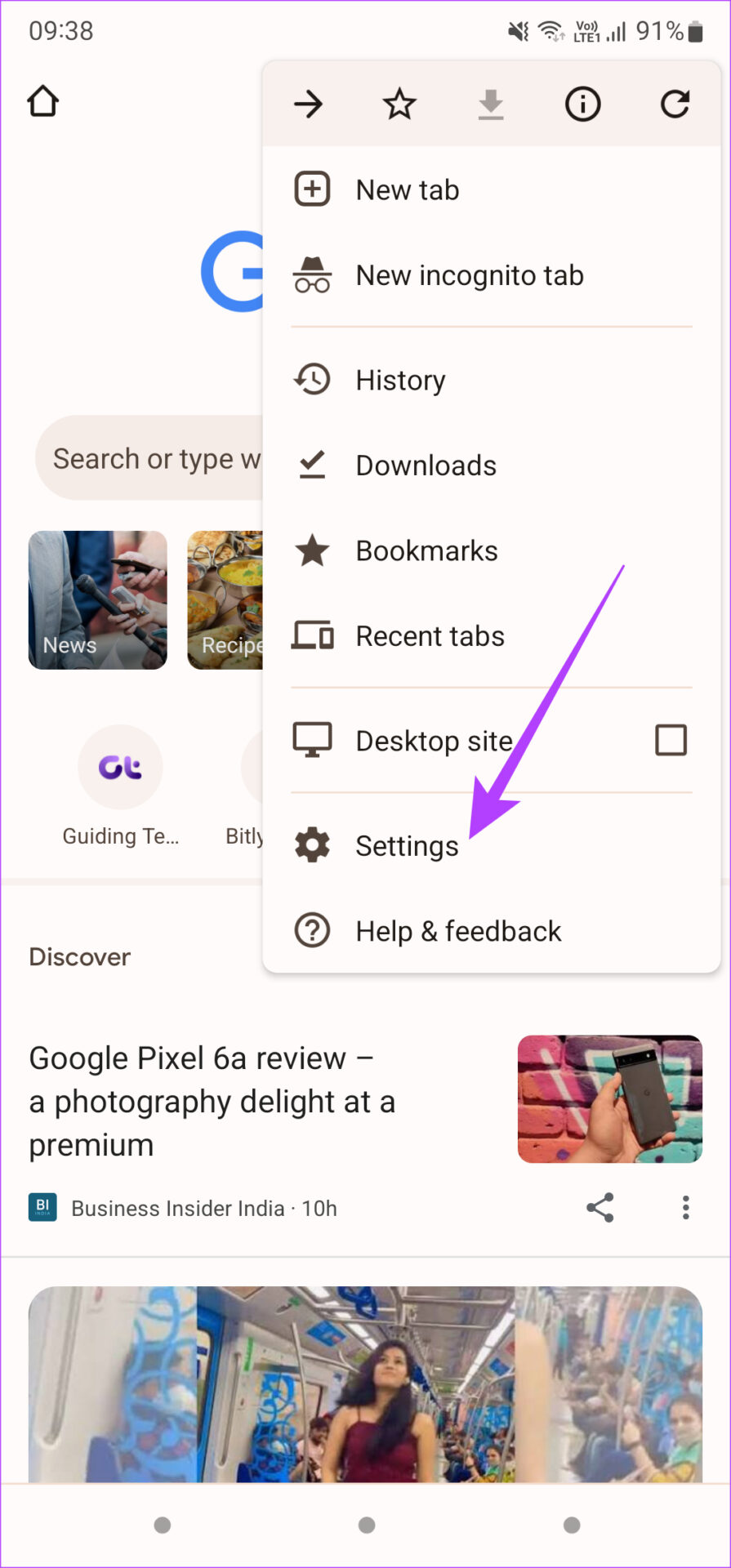 Configuración de cromo