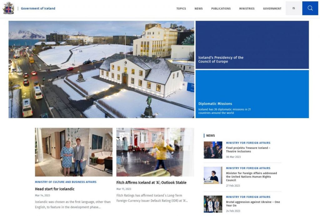 El Gobierno de Islandia