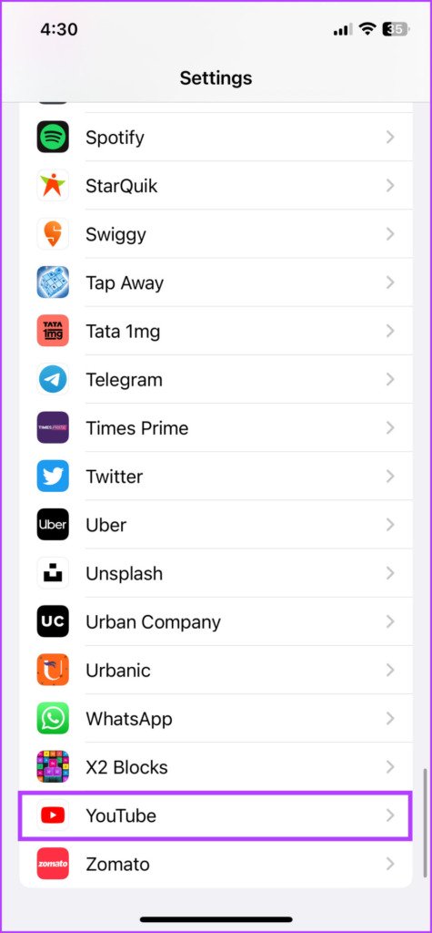 Comprobar los permisos de la aplicación en el iPhone